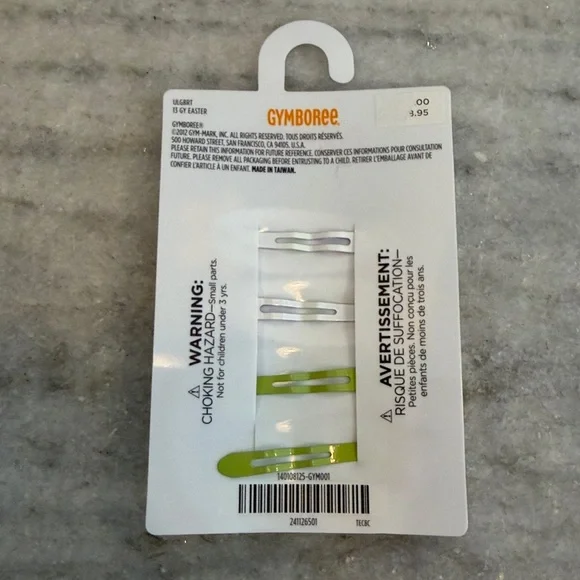 NEW Gymboree Set of 4 Watering Can / Daffodil Flower Hair Clips - Picture 2 of 2